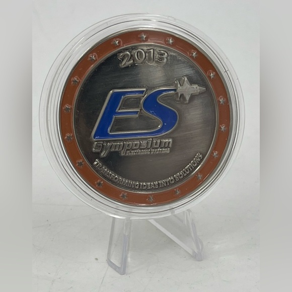 Northrop Grumman 2013‎ ES Symposium Silver Tone Challenge Coin 1.75” HTF